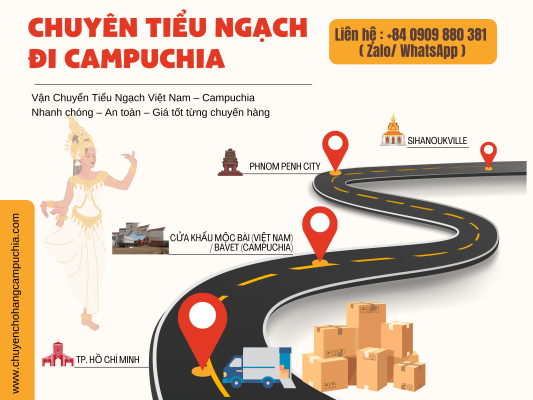 Vận chuyển hàng tiểu ngạch đi Campuchia