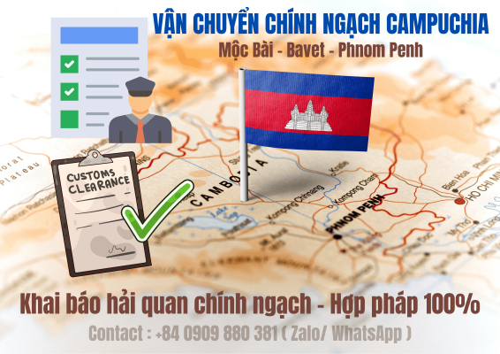 Khai báo hải quan chính ngạch Campuchia